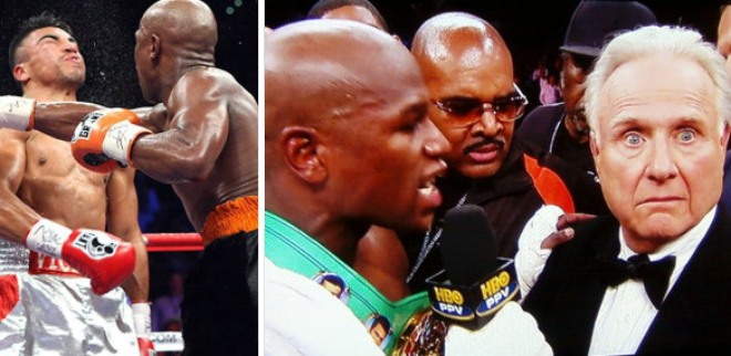 Veteran commentator Larry Merchant and his "teasing" of Mayweather went down in history