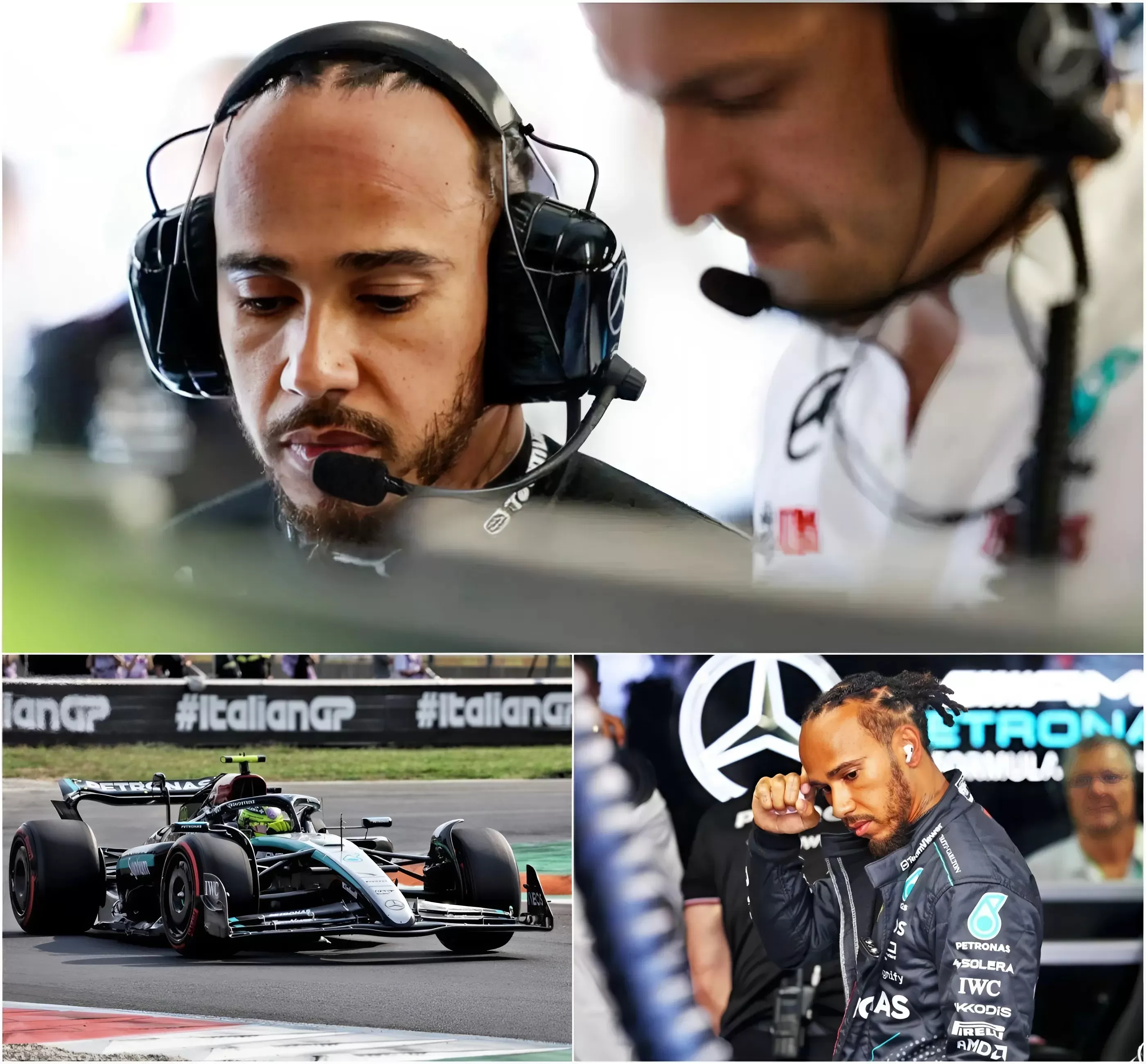 Mercedes reveal striking Lewis Hamilton GPS data after "Furious" Monza