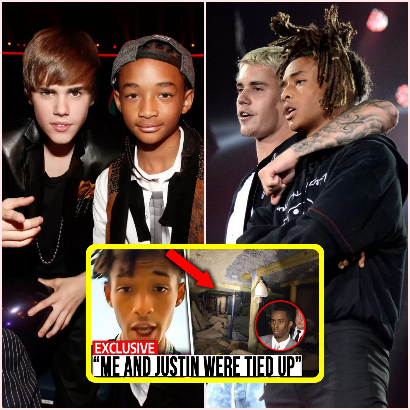 Jaden Smith And Justin Bieber Join Forces To Expose P Diddy’s Underground Gaming Tunnels