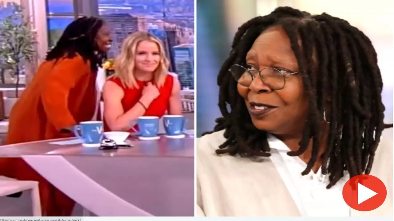 Whoopi Goldberg jumps from her seat as View guest 'rudely' turns his back  on hosts - YouTube