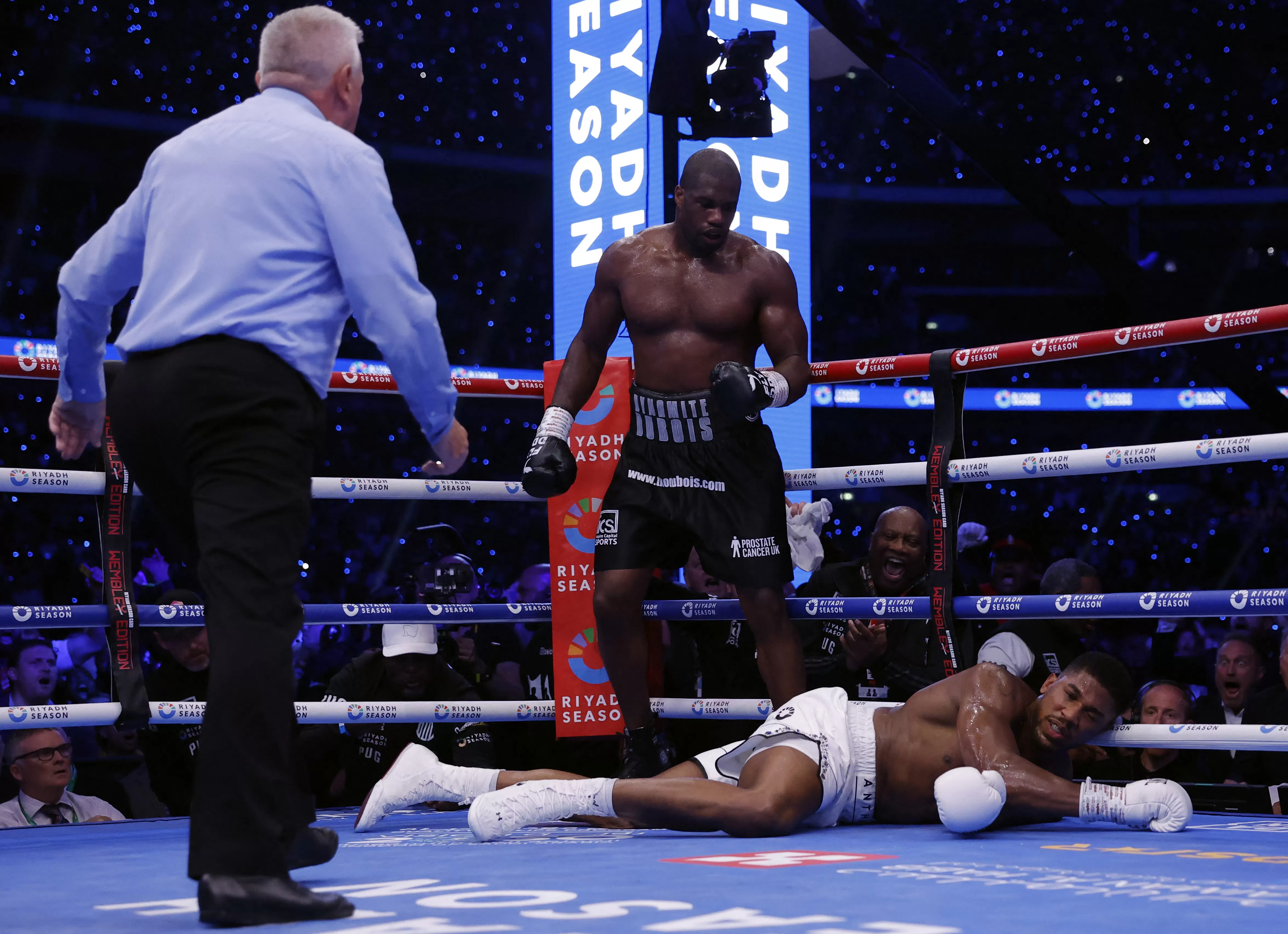 Daniel Dubois KNOCKS OUT Anthony Joshua in HUGE upset after savage  onslaught in front of 96,000 stunned fans at Wembley | The Irish Sun