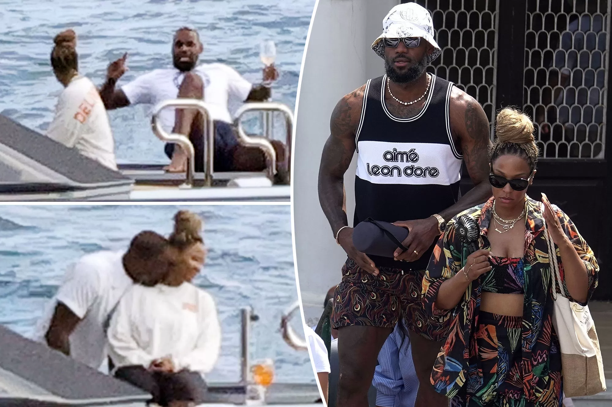 LeBron James enjoys Capri getaway with wife Savannah after Olympics