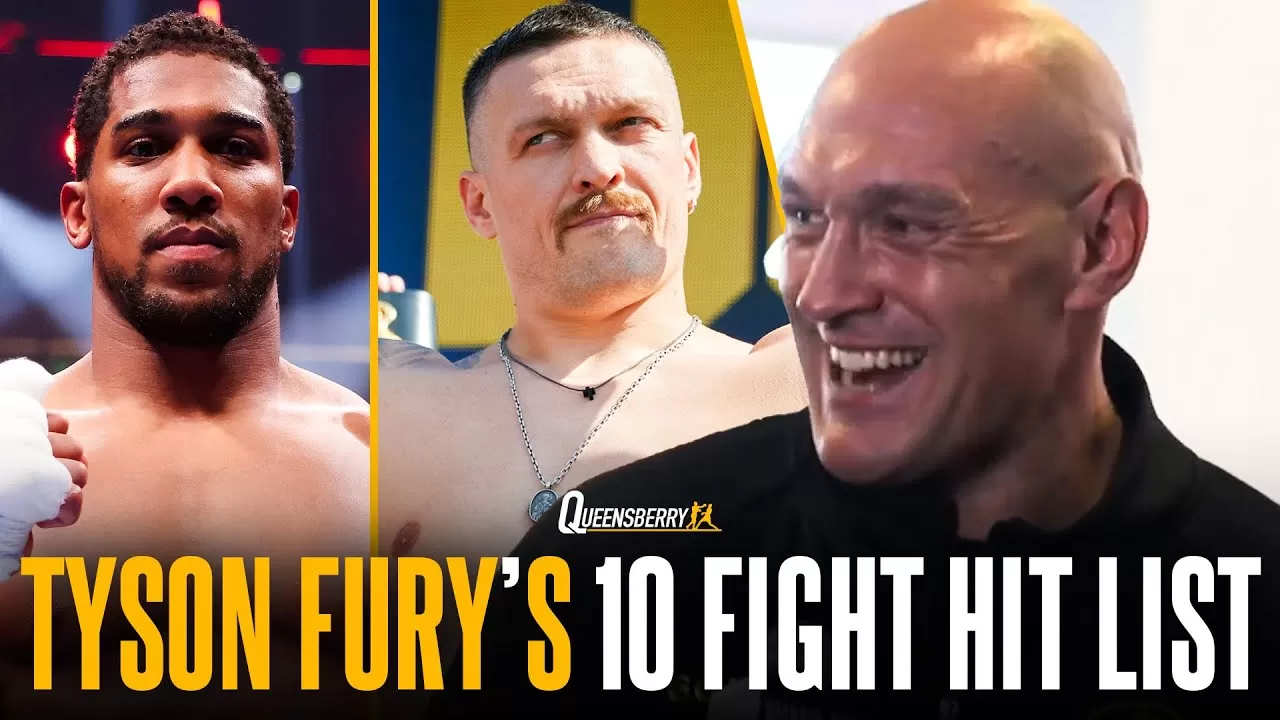 Tyson Fury names 10 FIGHT HIT LIST 🎯 | Oleksandr Usyk, Anthony Joshua &  ONE fighter he'd 100% avoid - YouTube