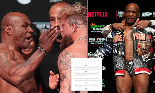 El guión de la pelea de Mike Tyson vs Jake Paul se FILTRÓ antes del enfrentamiento en Netflix y predice un NOCTURNO, pero los fanáticos reaccionan con incredulidad | Daily Mail Online