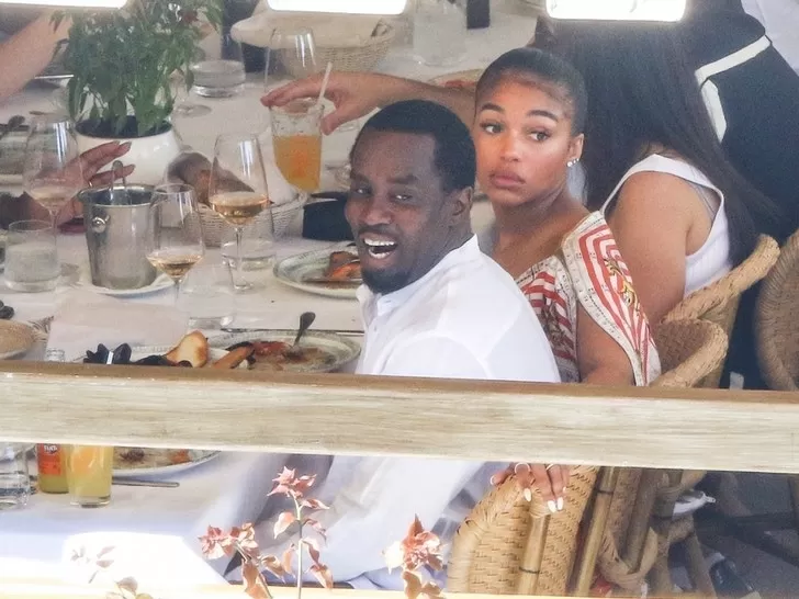 Diddy Hangs Out With Rumored Girlfriend Lori Harvey's Family in Italy