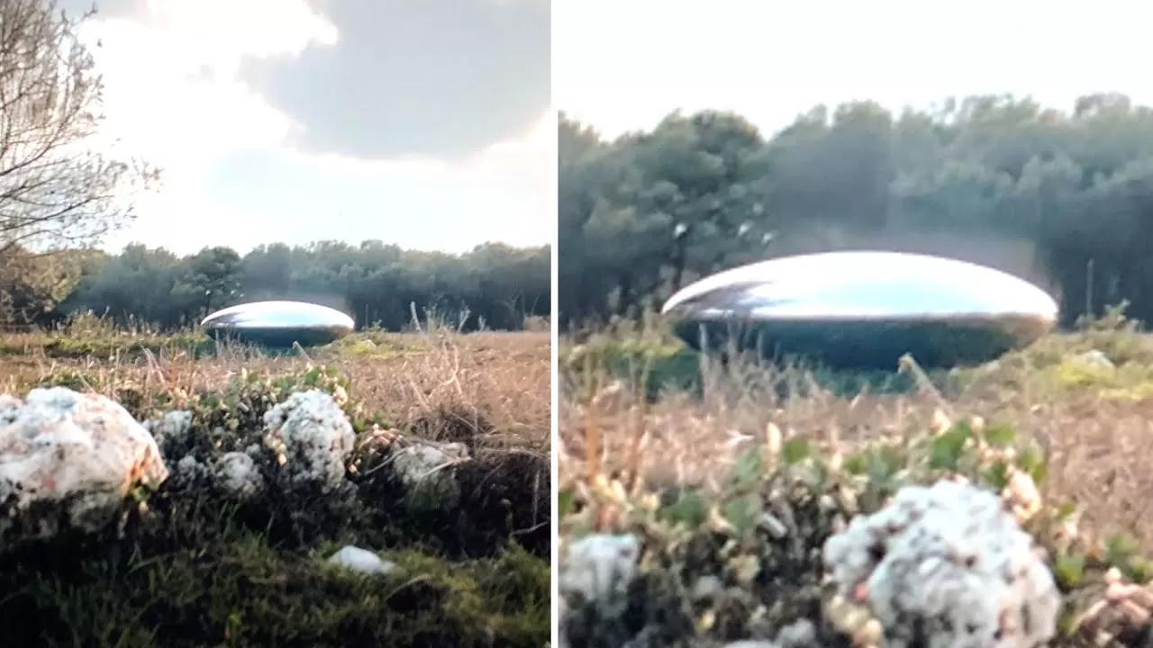 This Man Just Released The Clearest Images Of A UFO That Landed In The Middle Of This Field - YouTube