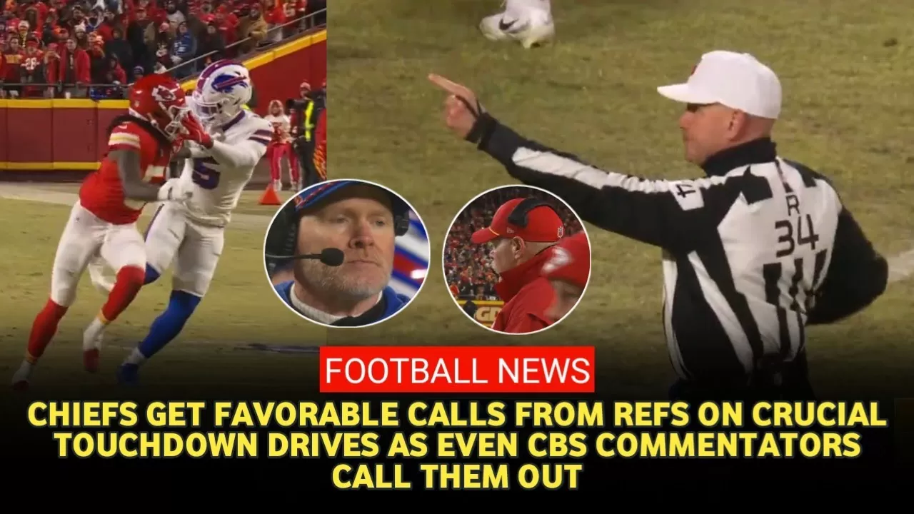 CBS commentators react as Chiefs get favorable call from referees on  crucial touchdown drive