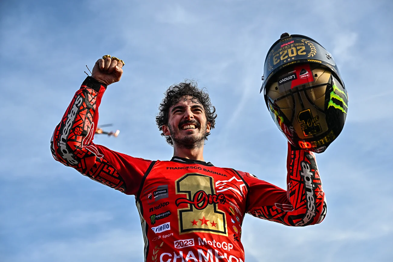 Pecco Bagnaia is 2023 MotoGP World Champion! - Suomy