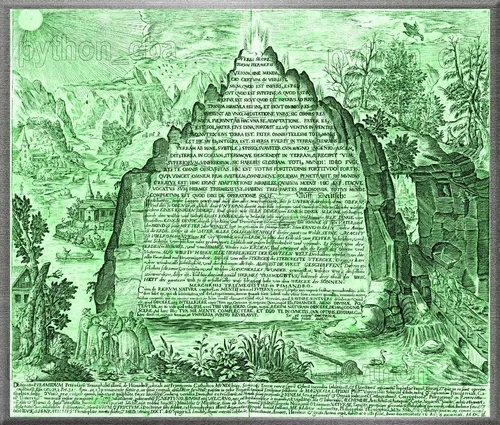 The Emerald Tablet Painting - Hermes Trismegistus - Alchemy