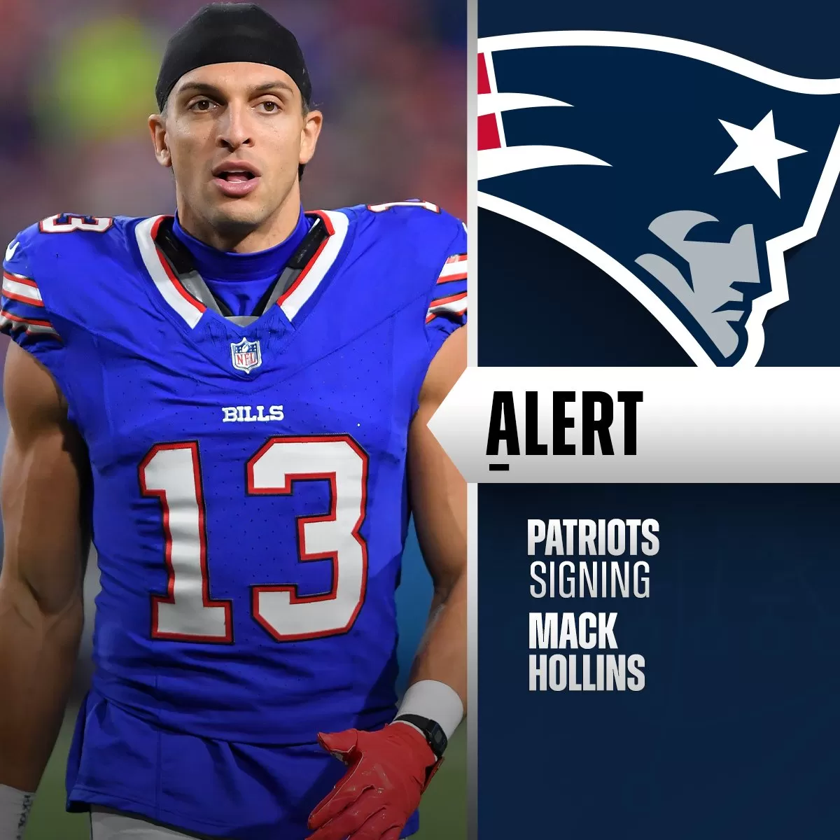 NFL on X: "Patriots have agreed to terms with WR Mack Hollins on a ...