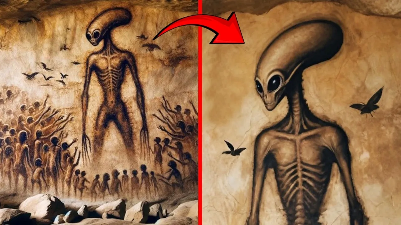 Terrifying drawings in ancient caves contain disturbing messages from the past - YouTube