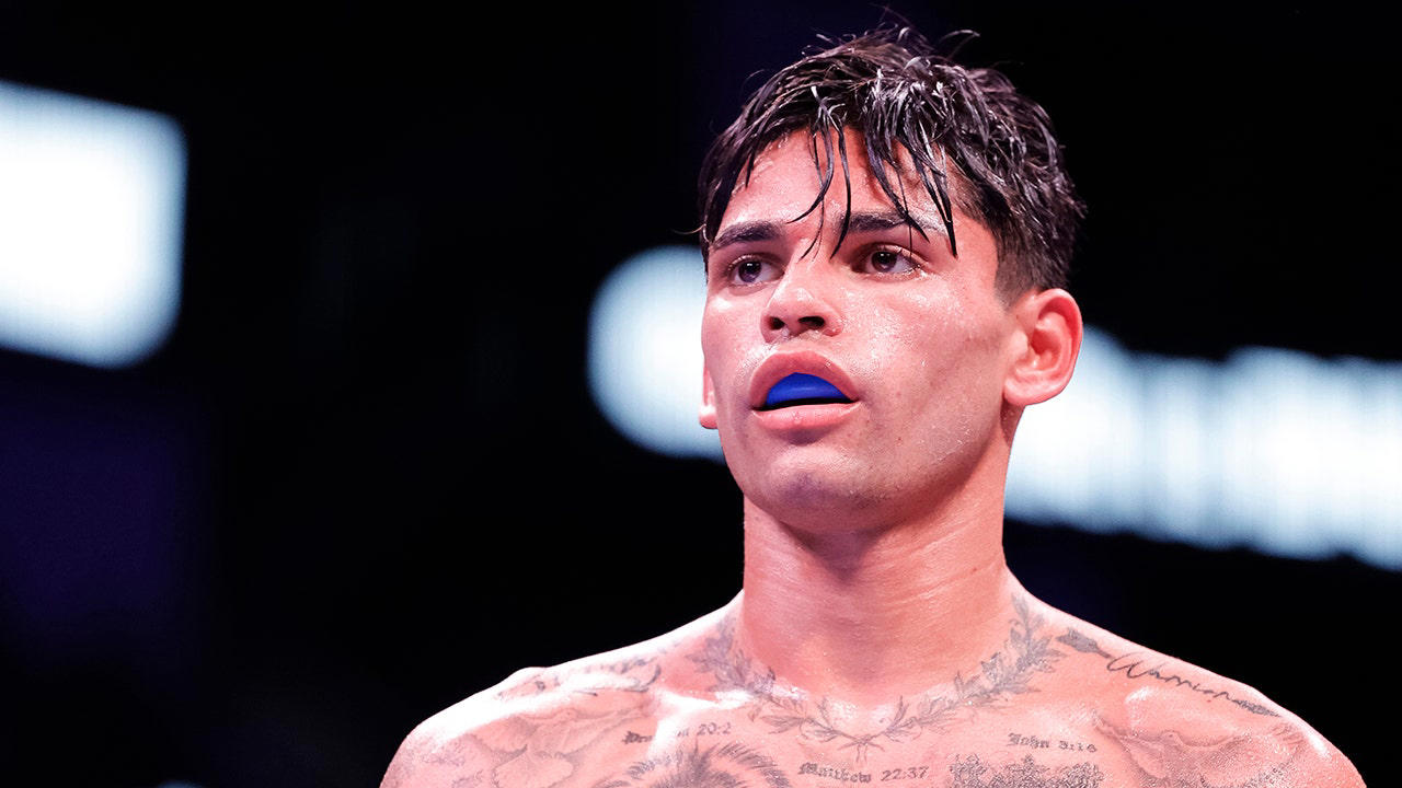 Ryan Garcia looks on while facing Oscar Duarte during their welterweight fight at Toyota Center on December 2, 2023, in Houston, Texas. Getty Images