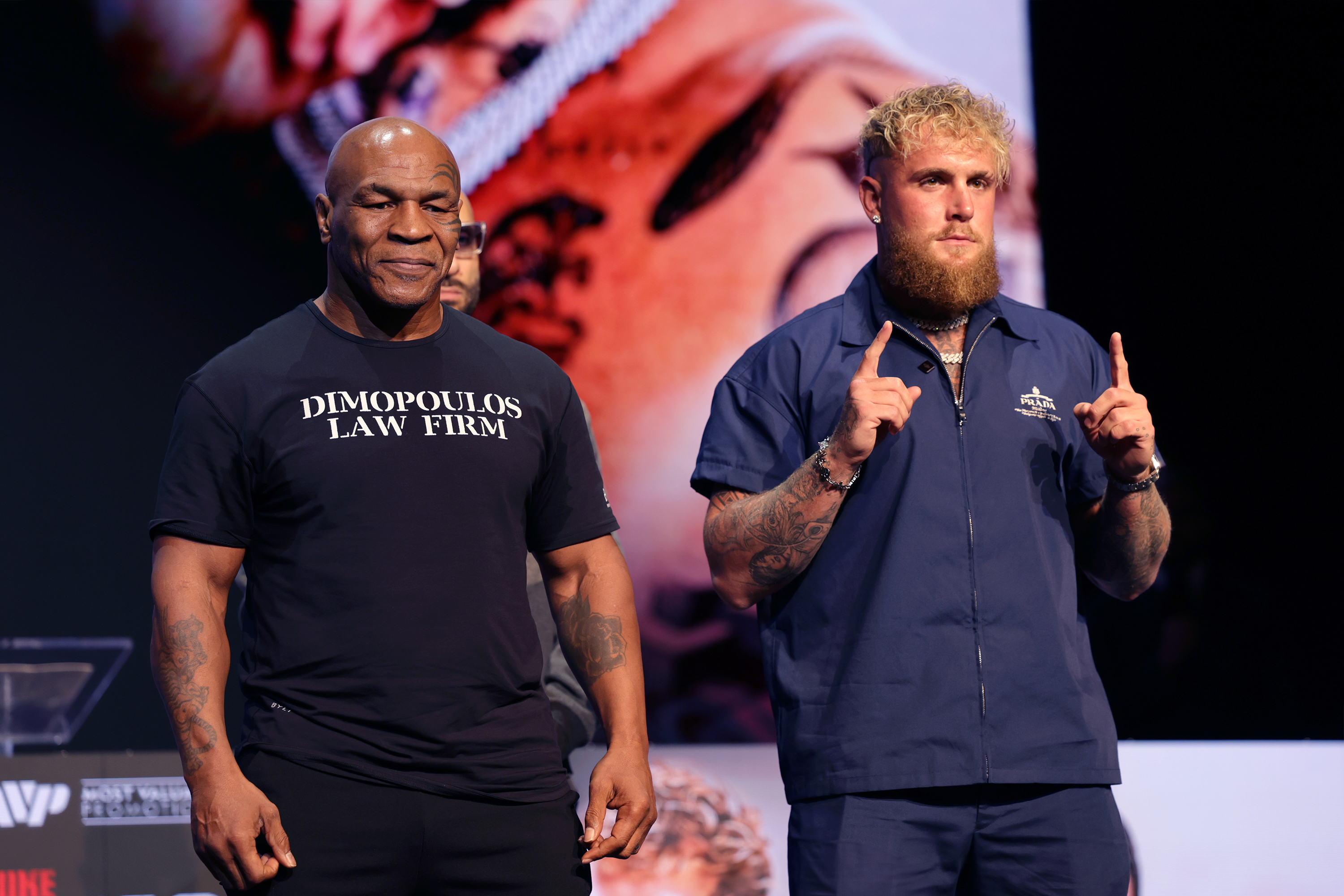 Mike Tyson and Jake Paul's media event was overshadowed on Monday