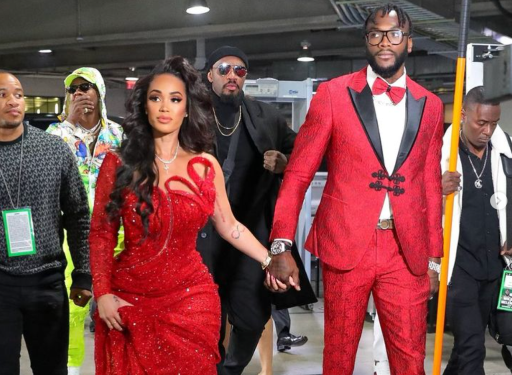 Deontay Wilder (R.) and his fiancée Shuntel Swift have been together since 2012. Instagram @bronzebomber