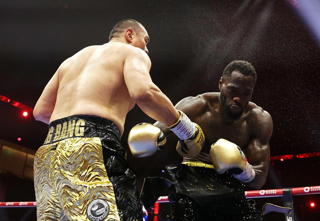 Deontay Wilder (R.) has lost four of his last five bouts. Getty Images