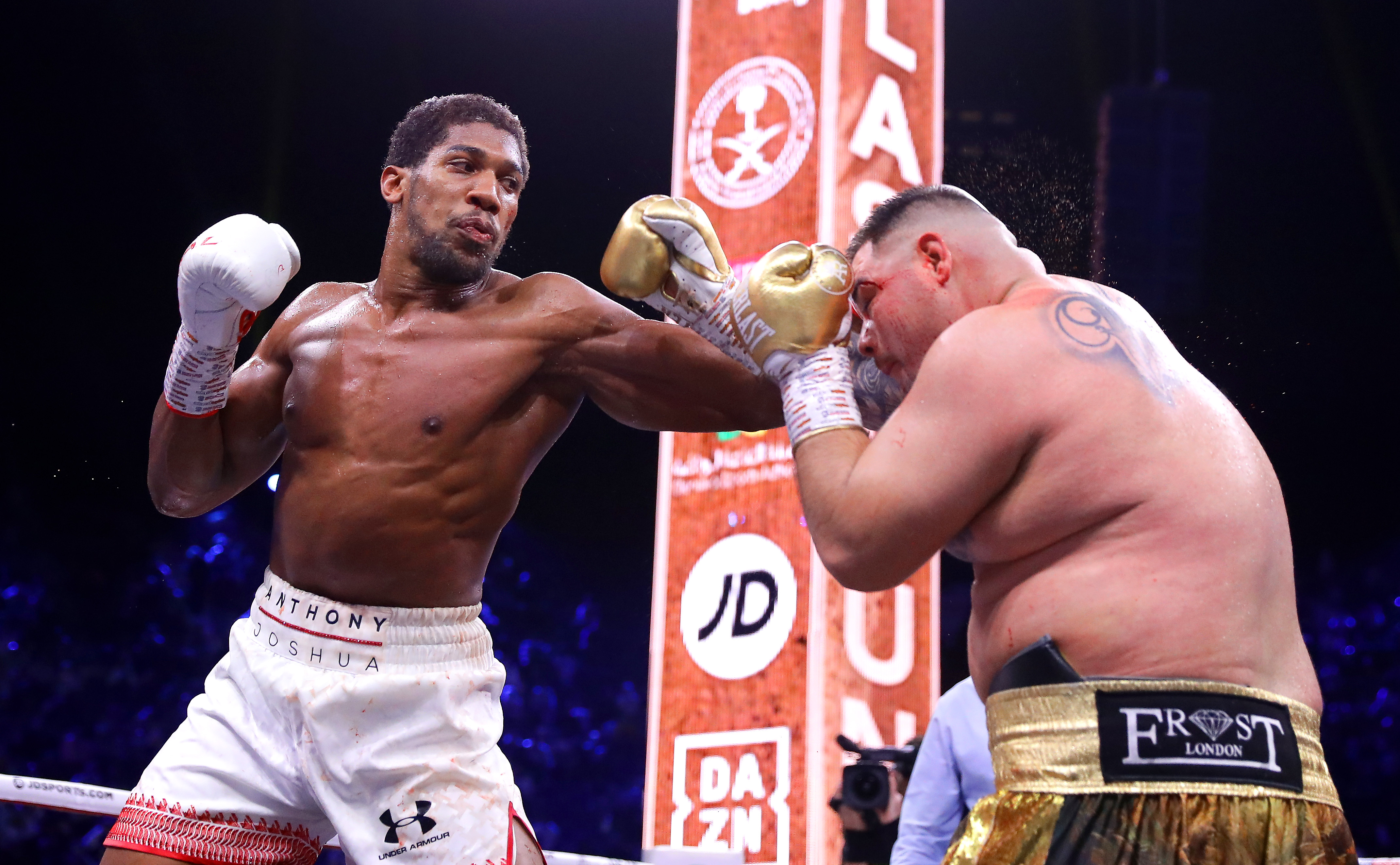 Joshua beat Ruiz Jr in their Saudi rematch in December 2019