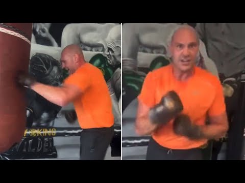 Tyson Fury back in the gym after LEGLESS BINGE. - YouTube