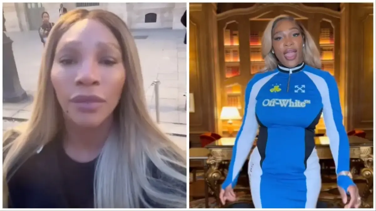 Serena Williams’ fans praise her beauty when critics attempt to accuse her of altering her skin complexion. (Photos: Serenawilliams/TikTok; Serenawilliams/Instagram.)