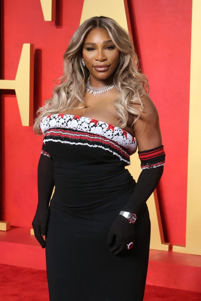 BEVERLY HILLS, CALIFORNIA – MARCH 10: Serena Williams attends the 2024 Vanity Fair Oscar Party hosted by Radhika Jones at Wallis Annenberg Center for the Performing Arts on March 10, 2024 in Beverly Hills, California. (Photo by Taylor Hill/Getty Images)