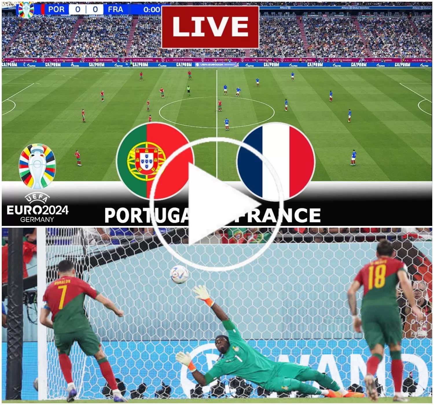 🔴LIVE PORTUGAL vs FRANCE UEFA Euro Cup 2024 Match Live NOW Full