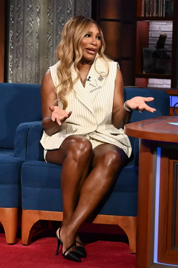 Serena Williams on THE LATE SHOW WITH STEPHEN COLBERT - Tom + Lorenzo