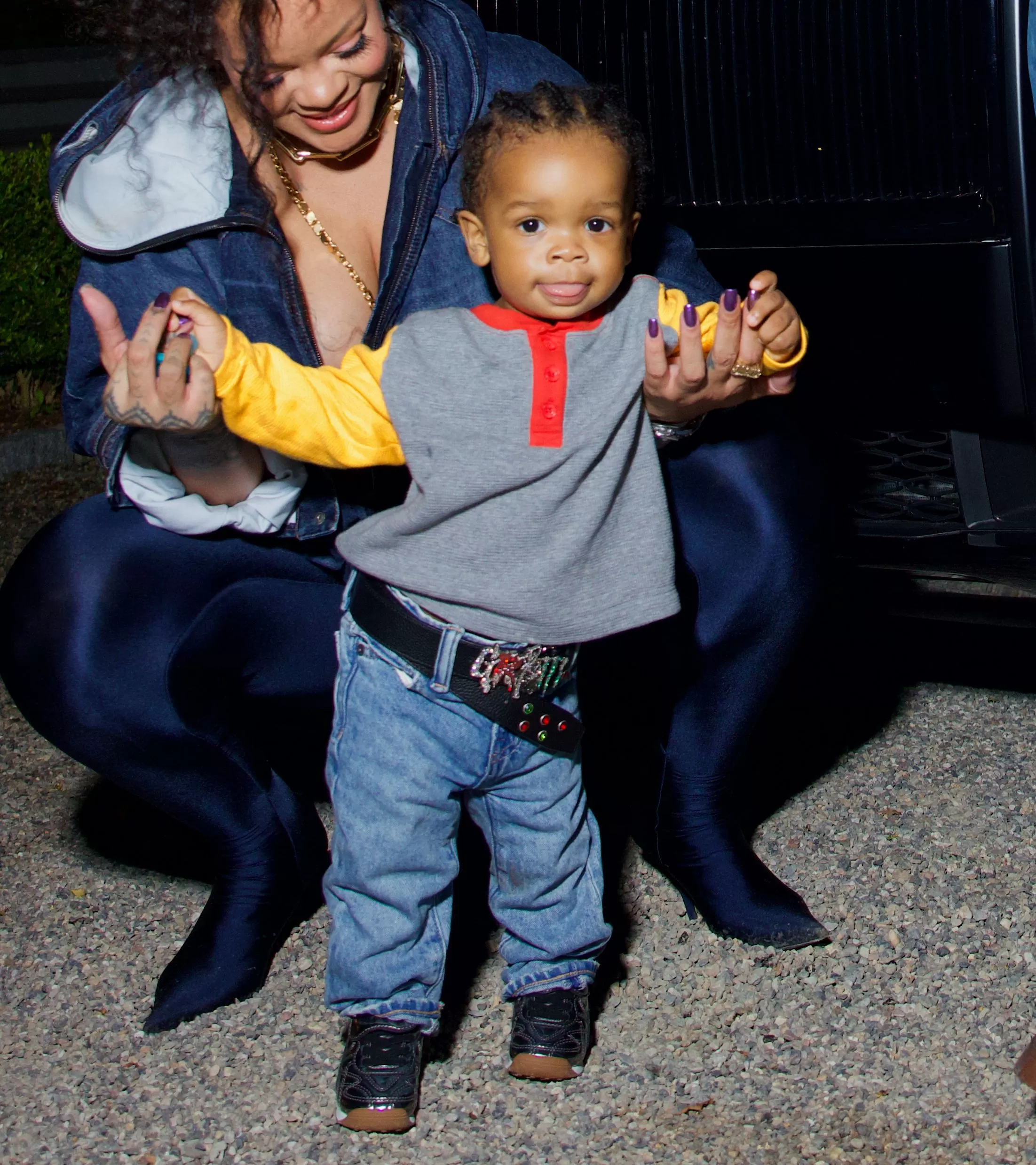 A$AP Rocky and Baby RZA Already Have Matching Father-Son Belts | GQ