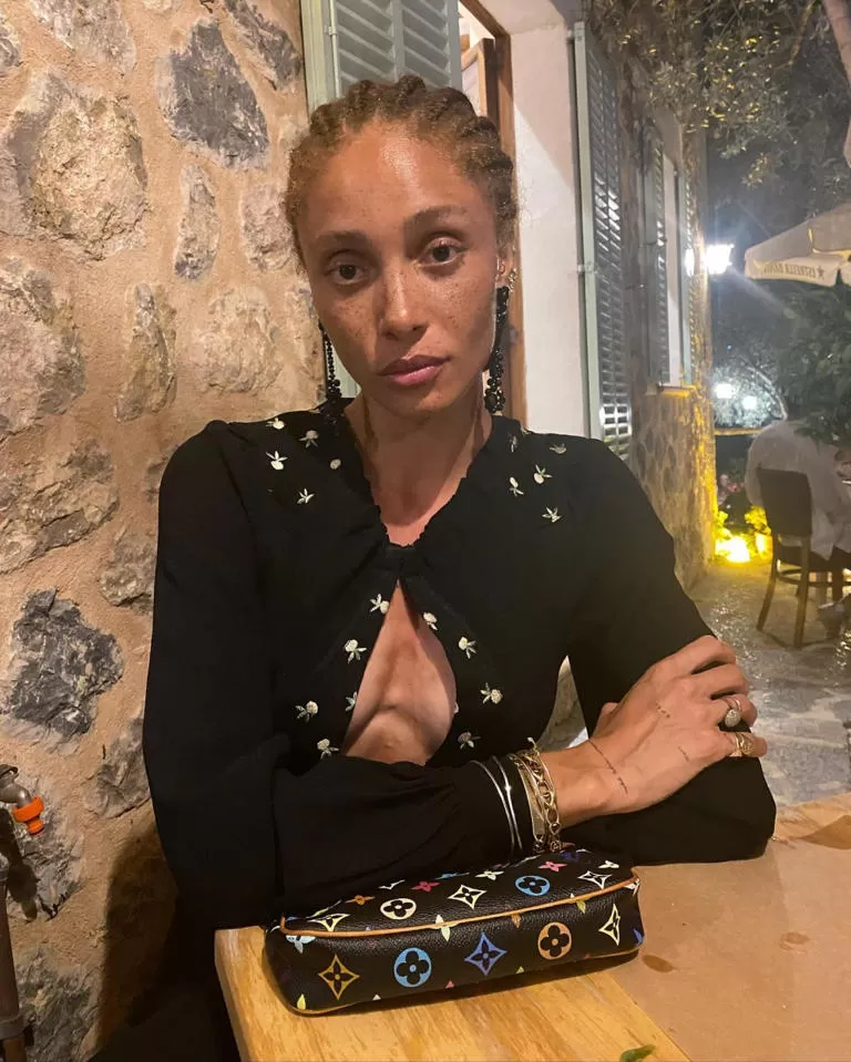 Hailey and Justin Bieber’s pal Adwoa Aboah (pictured above) revealed the birth date of the couple’s son, Jack Blues, via Instagram on Wednesday. Instagram/adwoaaboah