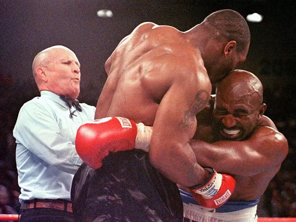 Tyson famously fought Holyfield in two high-profile fights