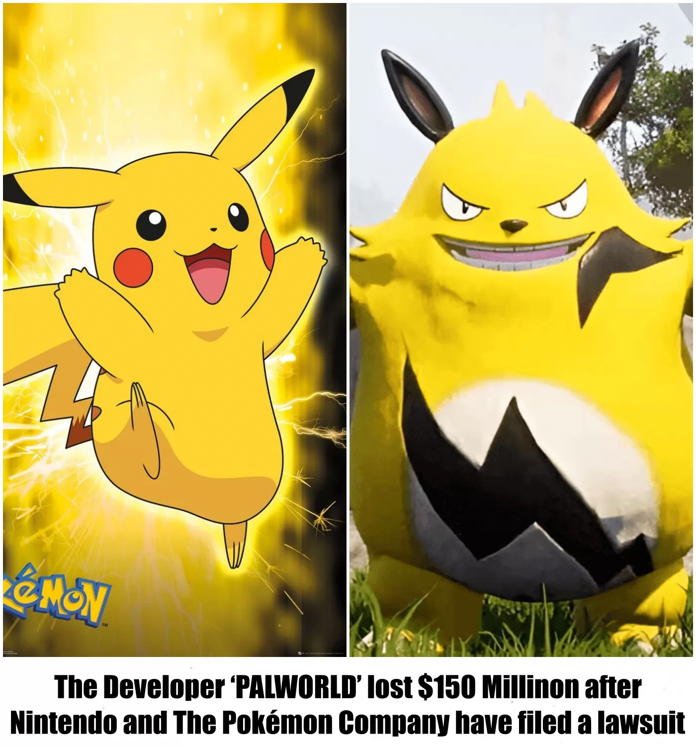 Cover Image for The Developer ‘PALWORLD’ lost $150 Millinon after Nintendo and The Pokémon Company have filed a lawsuit