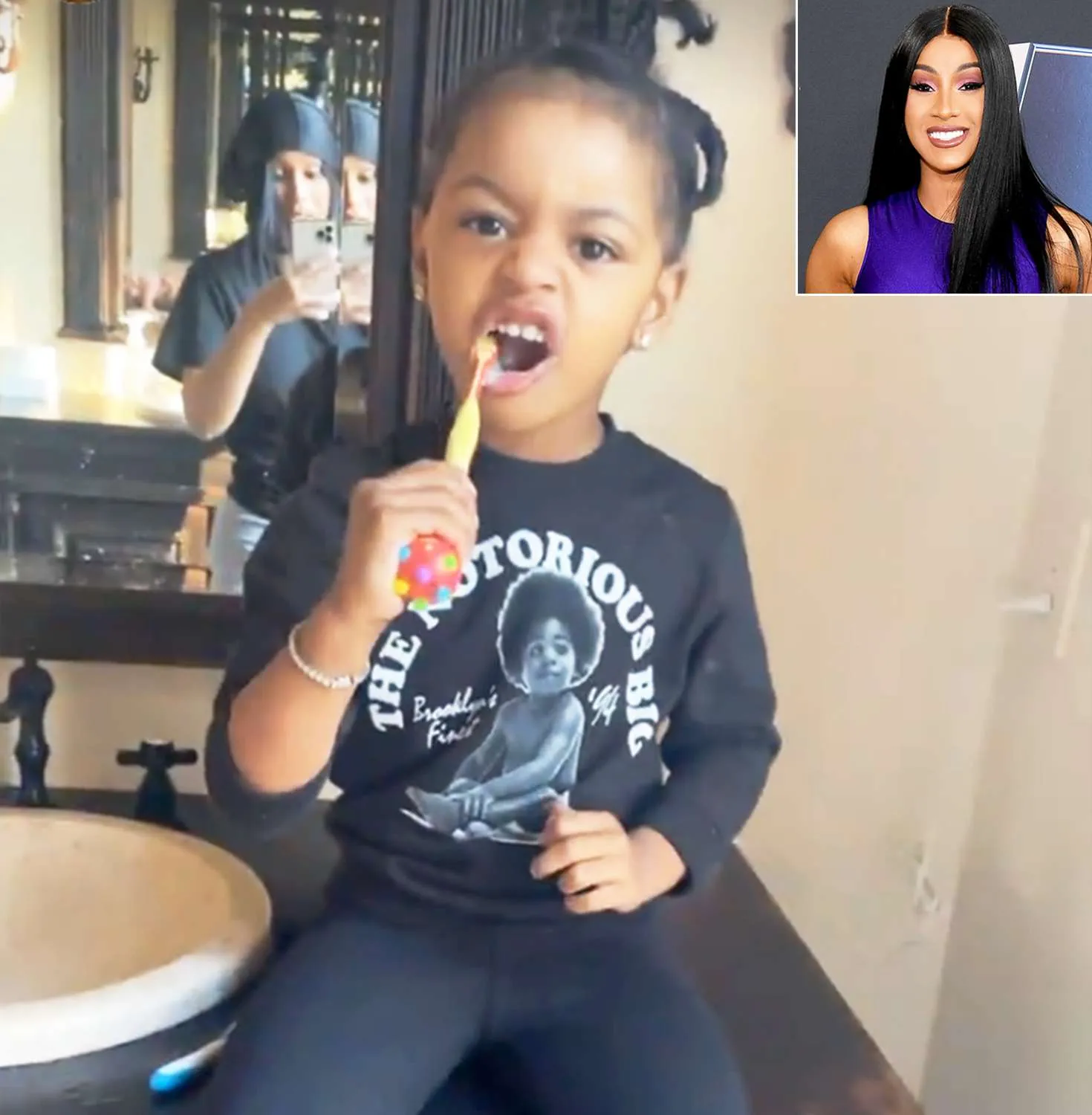 Cardi B Shares Morning Routine with Daughter Kulture and Son