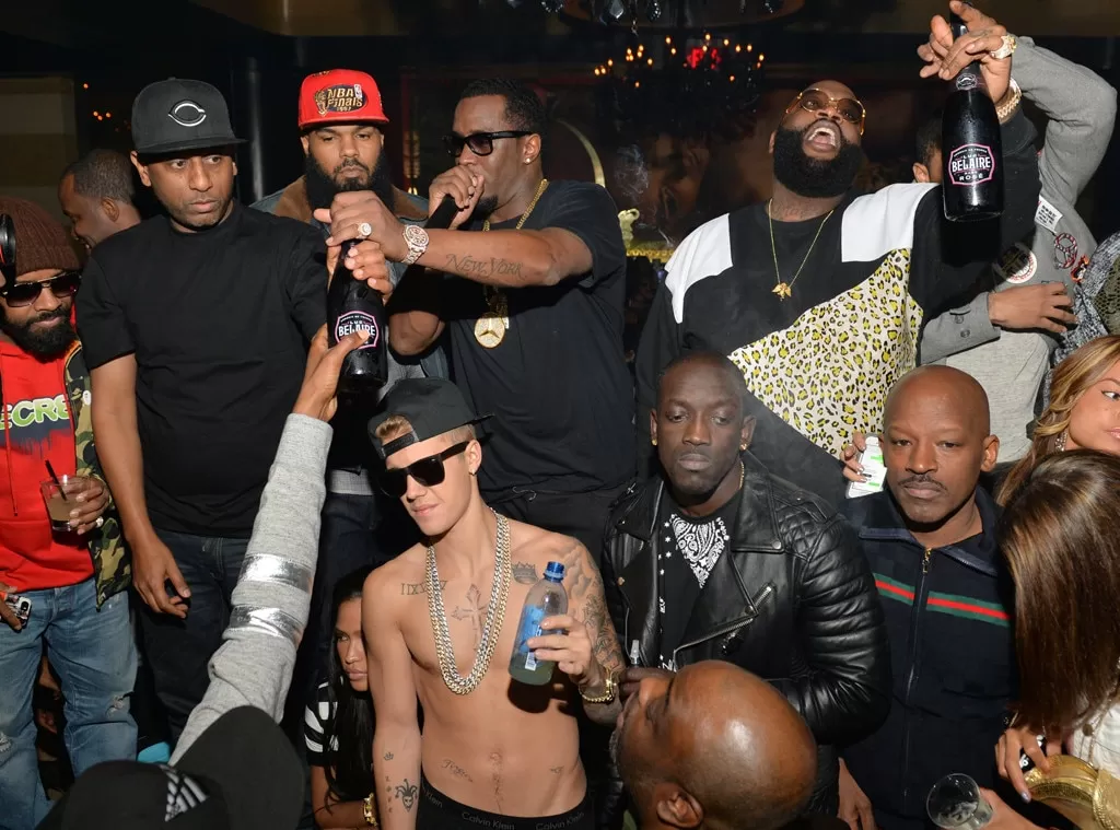 Shirtless Justin Bieber Parties With Diddy in Atlanta