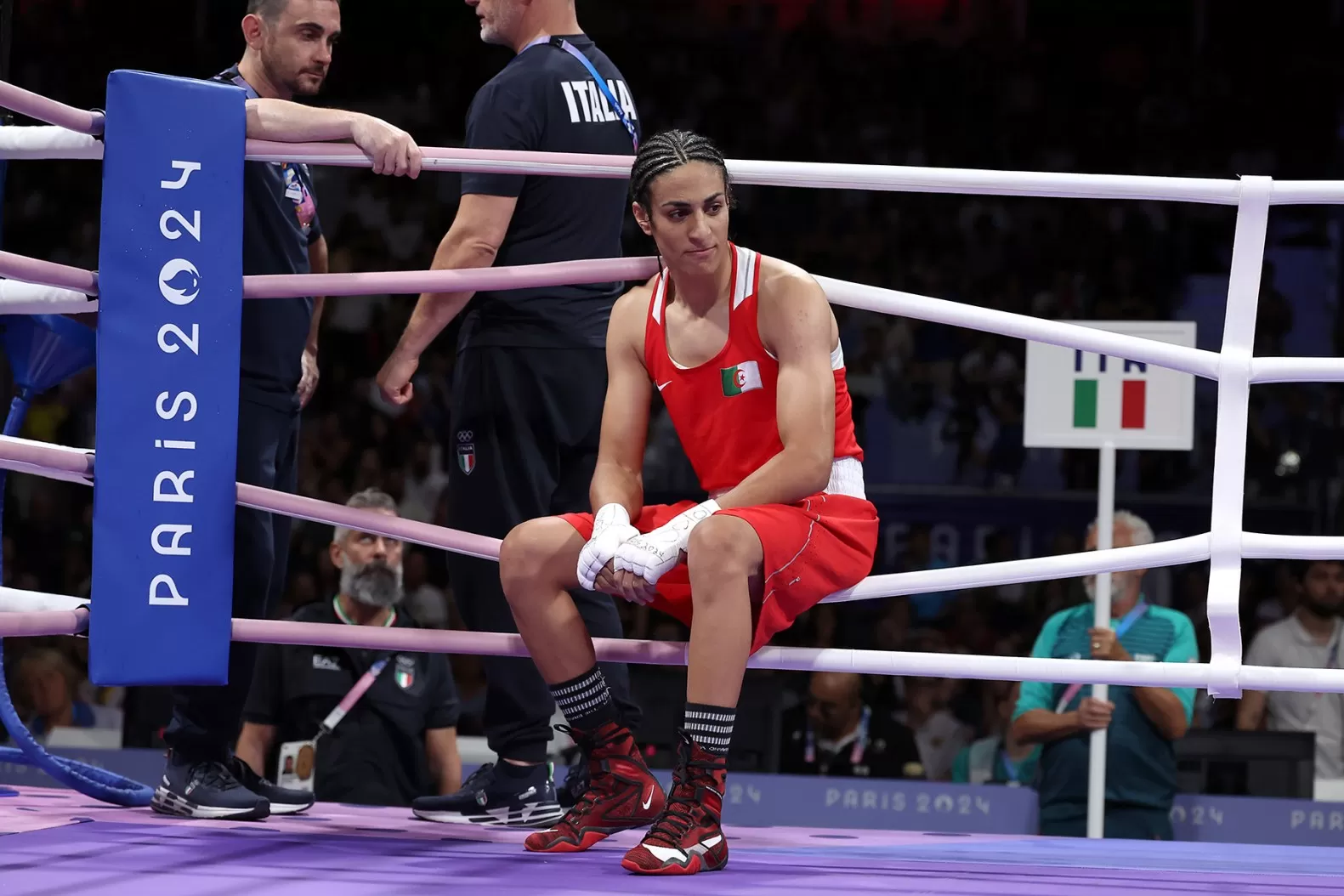 Olympic Boxer Imane Khelif Accused of Being Male After Opponent Quits