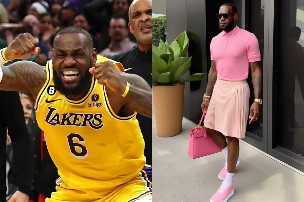 Fact Check: Did LeBron James wear a pink dress for Barbie movie premiere?  Debunking viral photo of LA Lakers superstar