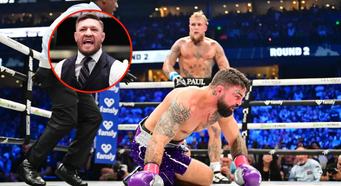 You're fired'... Conor McGregor declares Mike Perry is 'cut' from BKFC as  he tears into Jake Paul following boxing fight