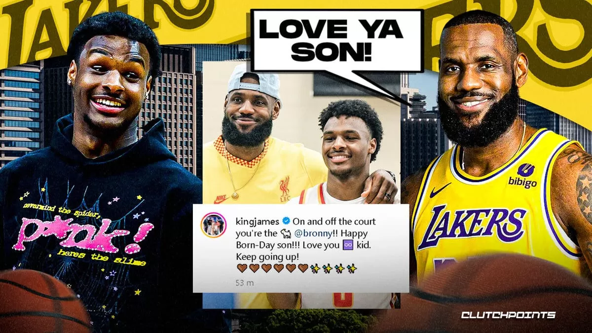 Lakers: LeBron James sends special birthday message to Bronny