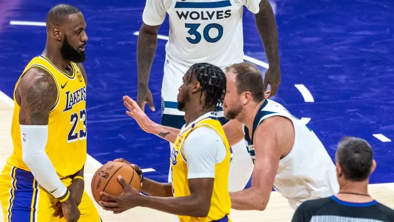 Lebron James and Bronny James make NBA history as father-son duo play in Los  Angeles Lakers' season opener | NBA News | Sky Sports