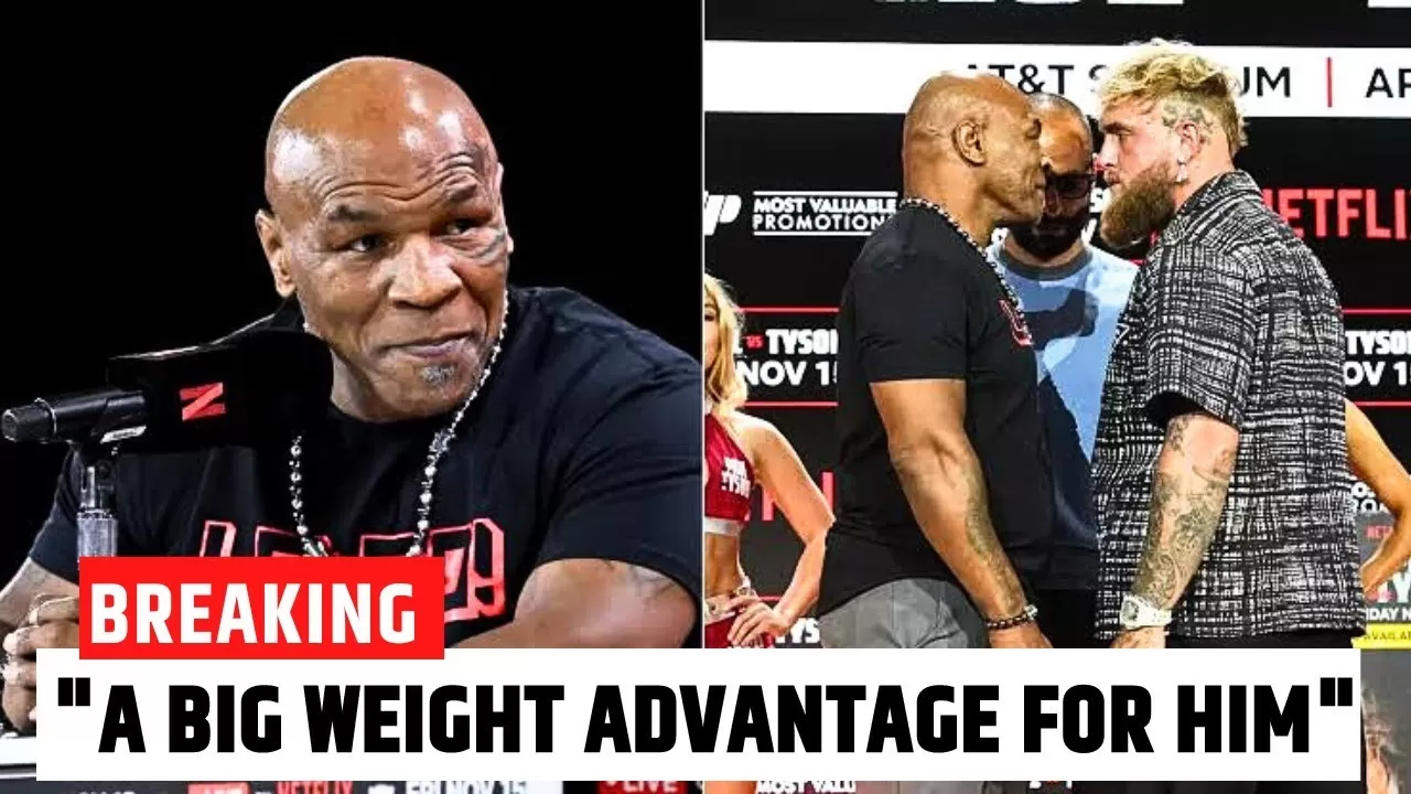 Mike Tyson set to have considerable weight advantage over Jake Paul in  boxing fight - YouTube