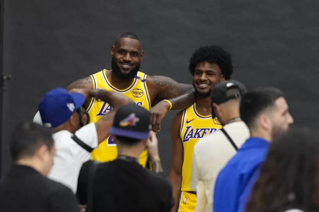 NBA: LeBron James reveals 'pure joy' at playing with son Bronny as Lakers  get set for season | South China Morning Post