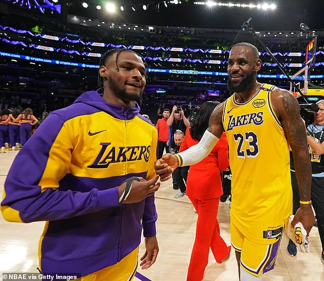 LA Lakers make huge decision on Bronny James' NBA future after just one  game alongside his dad LeBron | Daily Mail Online