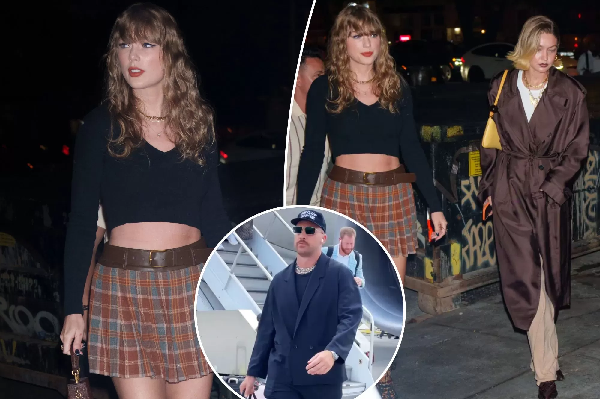 Taylor Swift steps out with Gigi Hadid as Travis Kelce lands in Atlanta