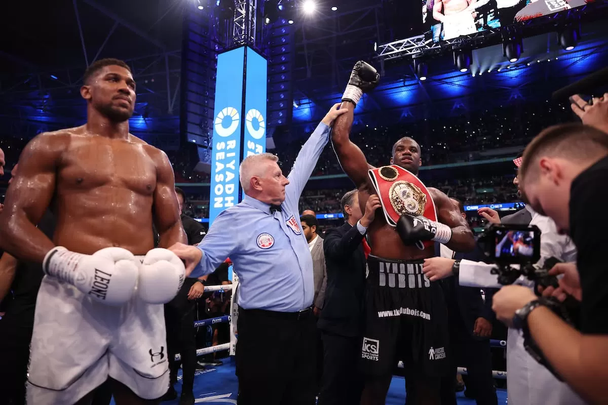 Photos: Daniel Dubois drops Anthony Joshua multiple times en route to KO in  London