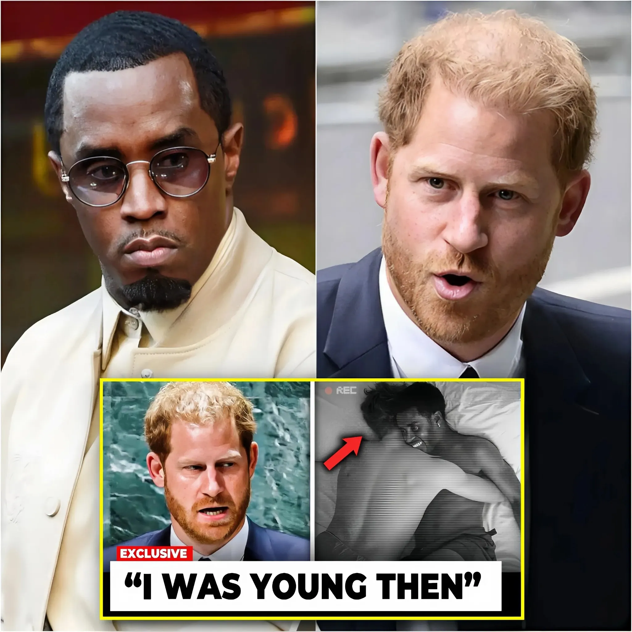 BREAKING: Royal family in turmoil following revelation of Prince Harry's sleepover with Diddy at 20th WHITE PARTY!