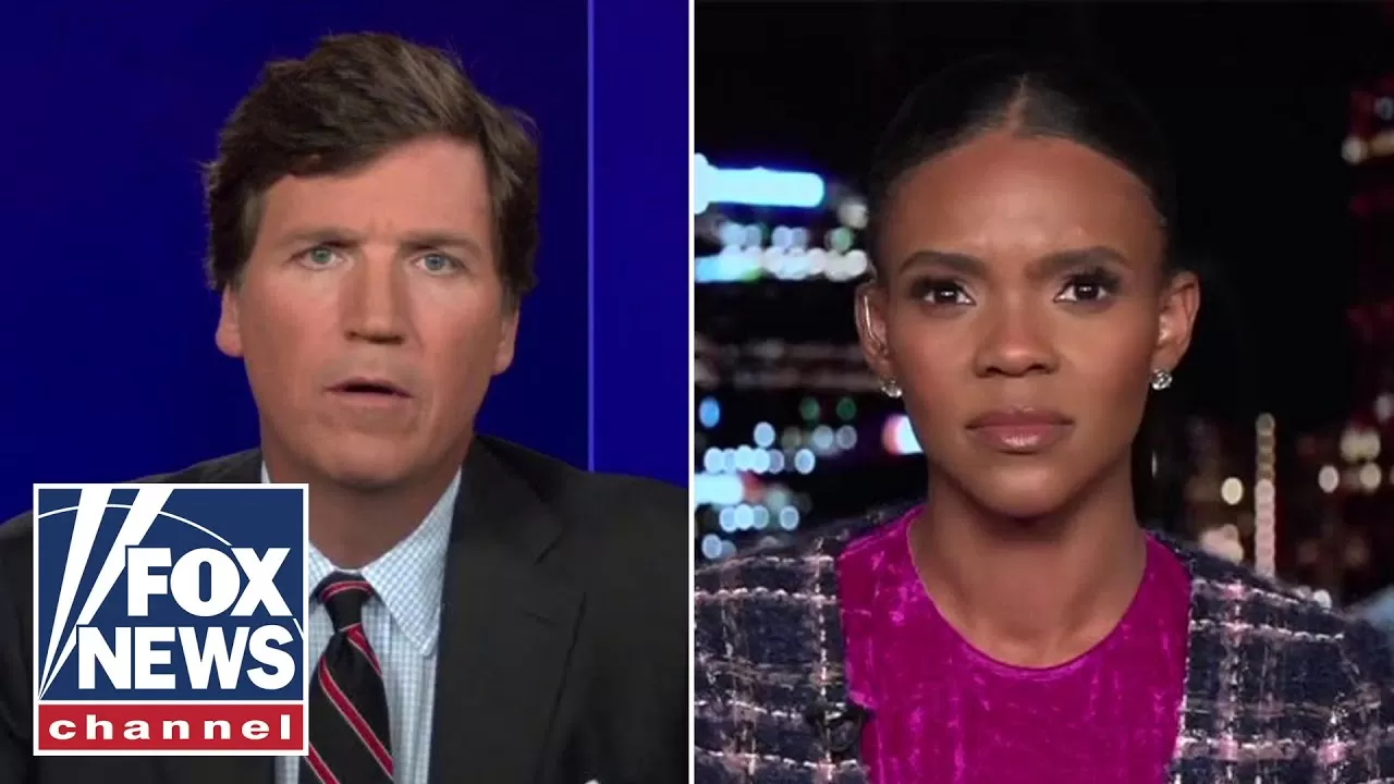 Tucker et Candace Owens analysent la vidéo « bizarre » de Kamala Harris - YouTube