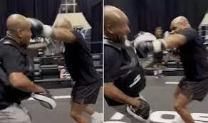 Tyson issue spotted in latest training video for Paul fight | Boxing |  Sport | Express.co.uk