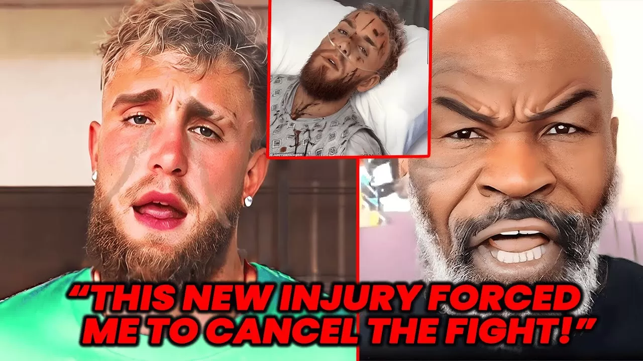 I'M OUT!"Jake Paul OFFICIALLY CANCELED MIKE TYSON FIGHT DUE TO SERIOUS  INJURY! 2024 face off - YouTube