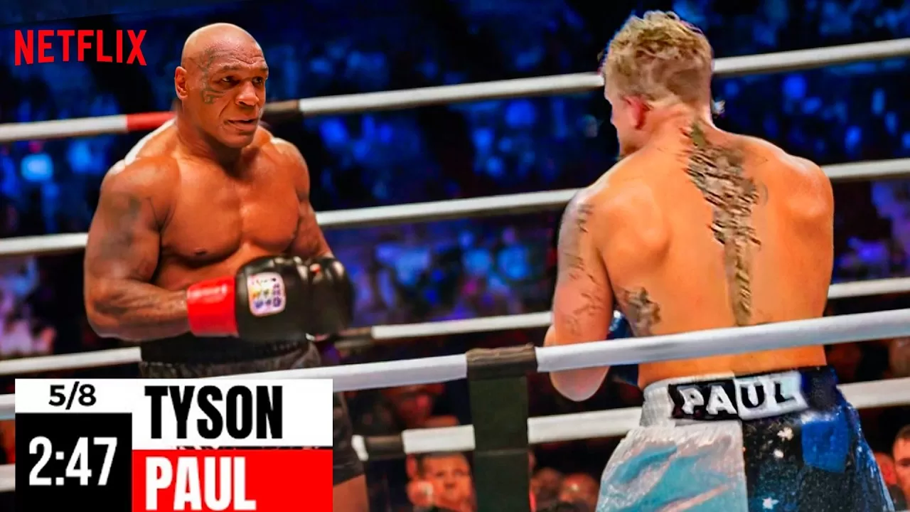 DEMOLISHING PUNCH K.O! Mike Tyson vs Jake Paul Full Fight Highlights |  Netflix Knockout(2024) - YouTube