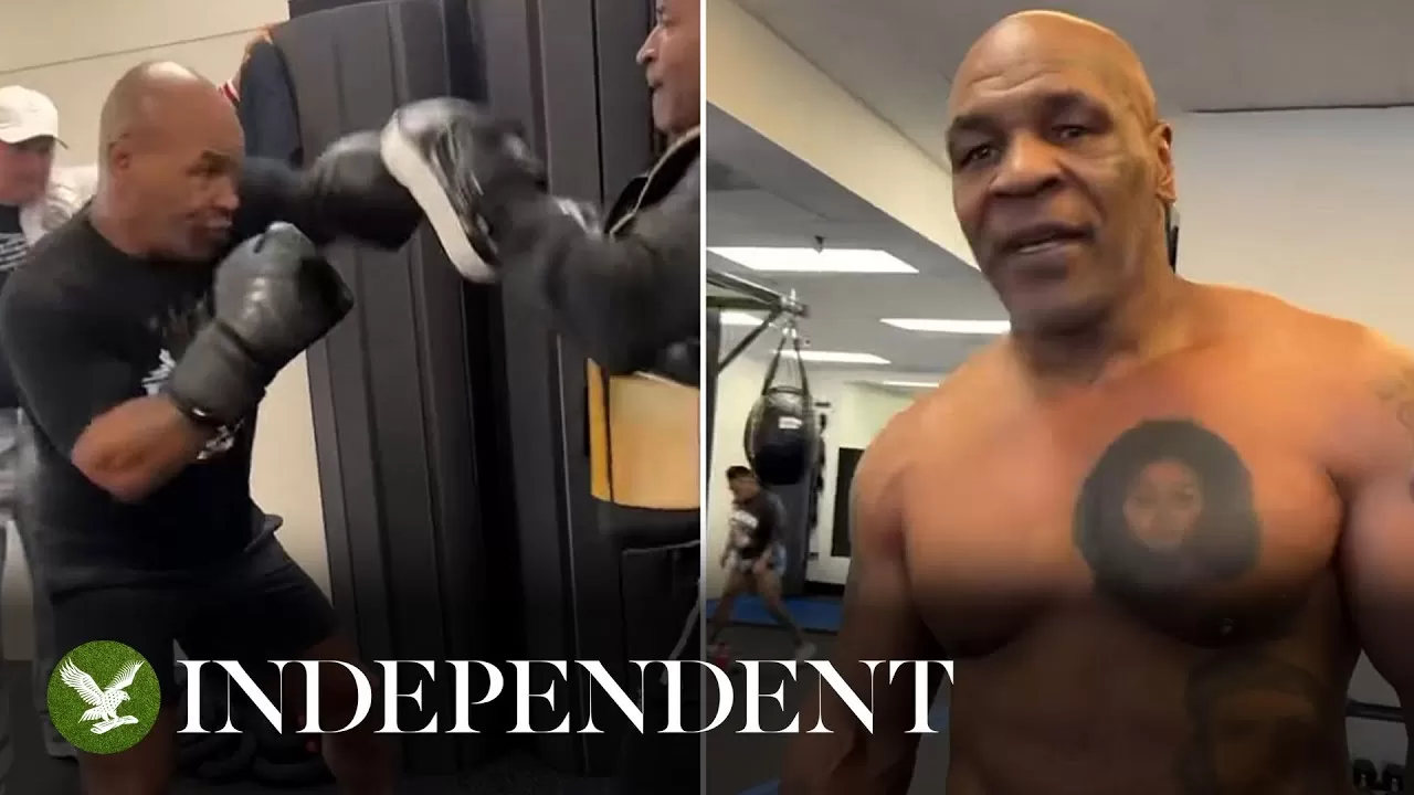 Mike Tyson shows off speed and power while preparing for Jake Paul fight -  YouTube