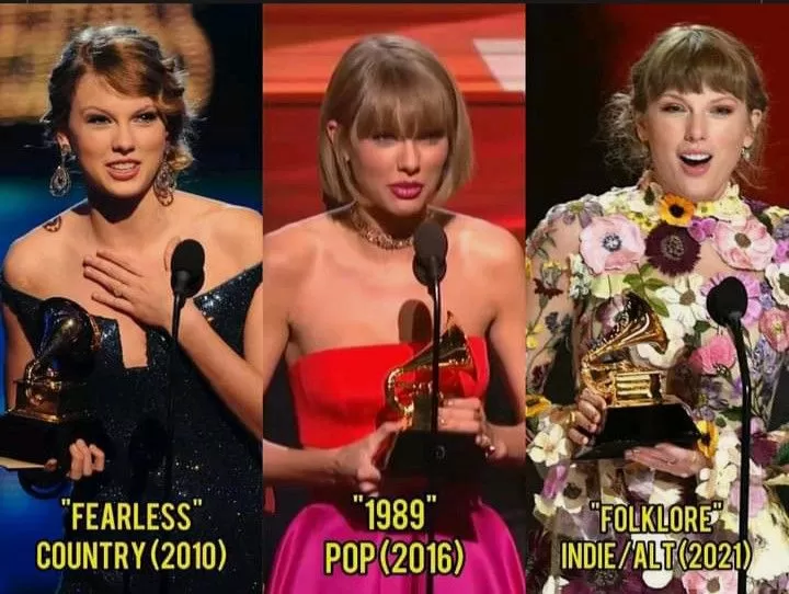 Taylor Swift is the FIRST and ONLY artist to win "Album of the Year" at the  #GRAMMYs