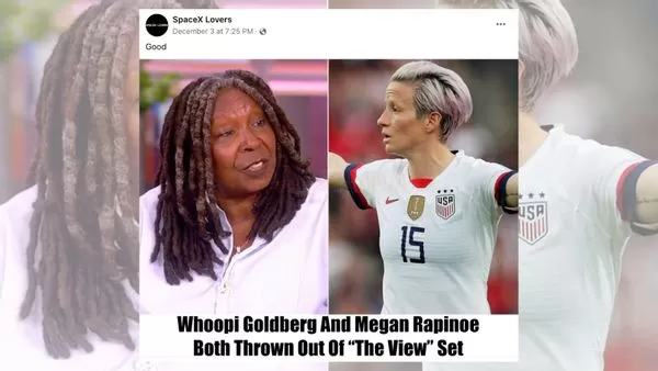 Megan Rapinoe and Whoopi Goldberg Were Kicked Off 'The View'? | Snopes.com