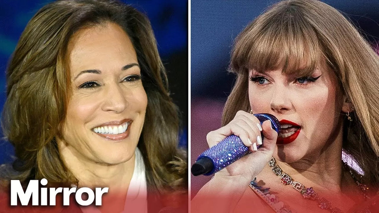 Taylor Swift endorses Kamala Harris for US president - YouTube